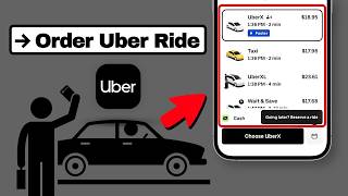 How To Order Uber Ride using your Phone - iOS/Android