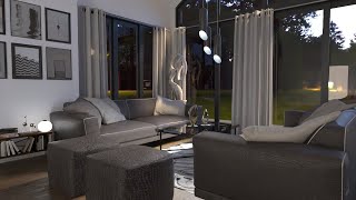 Interior Rendering with FluidRay