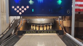 10 minutes of: Brunswick pinsetter cycling with a clangy pinwheel #bowling #pinsetter #brunswick