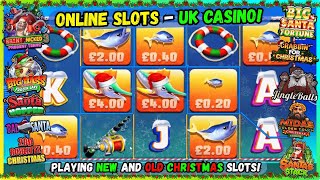 🎰 ONLINE SLOTS -  UK CASINO! 🎉 Playing NEW and OLD Christmas Slots On Low Stakes! 🎄🎅