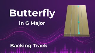 BUTTERFLY 🦋 in G — Backing Track Violin Tutorial | Animated Violin TAB ➜ Learn Without Sheet Music