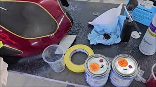 CUSTOM MOTORCYCLE TANK DAMAGE REPAIR & PAINT BLEND FOR TAMPA BAY POWERSPORTS