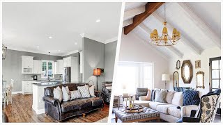 75 White Vinyl Floor Family Room Design Ideas You'll Love ☆