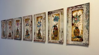 Floral Collage set of 7 process video