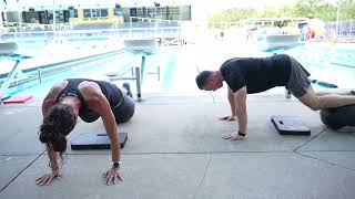 Butterfly Swimming Body Position Exercise // Physioball Knee Tuck