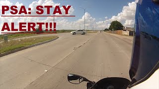 P.S.A | Motorcyclist Almost Crashes 3 Times On One Road, Stay Alert Out There!