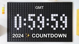 2024 New Year's Countdown 🎇 GMT/UTC: UK, Portugal, Iceland, East Africa - Europe - London, Dublin