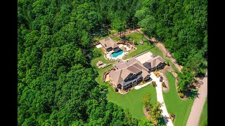 Arial footage of a Pool House, Patio, Outdoor Living Design by Dawn Christine, Architect PLLC