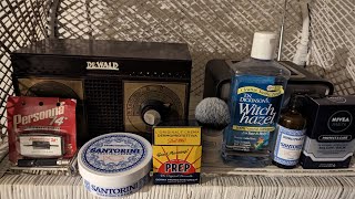 Gillette Short Black Beauty/A&E Pedro Fiasco Santorini Shaving Cream & After Shave Splash