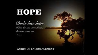 Never lose hope by Pastor Davis