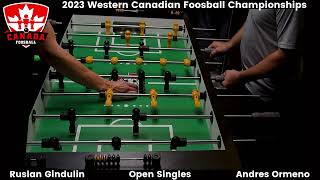 2023 WCFC - Open Singles: Andres Ormeno vs Ruslan Gindulin