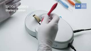 Sharpening sickle scalers with LM-RondoPlus™ sharpening machine