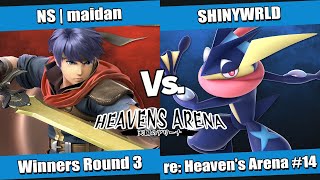 re: Heaven's Arena #14 Winners Round 3 - NS | maidan (Ike) vs SHINYWRLD (Greninja)