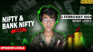 2 FEBRUARY SECRET LEVEL'S(Banknifty/Nifty) 🤫🔥 #trading