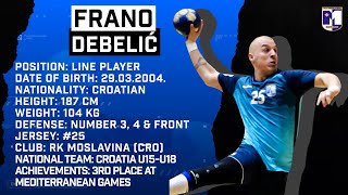 Frano Debelić | Line Player | RK Moslavina | Highlights | Handball | CV | 2024/25