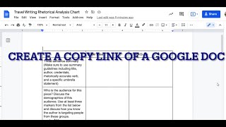 Making a Copy Link