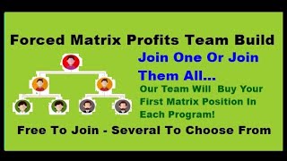 Our Team Will Pay For Your First Position In These Forced Matrices Passive Income Opportunities 3 17