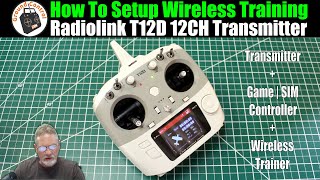 How To Setup Wireless Training System | Radiolink T12D 12CH Transmitter + R12F Receiver