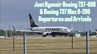 7 Minutes of Just Ryanair Boeing 737-800 & 737 Max 8-200 Departures & Arrivals at Stansted Airport.
