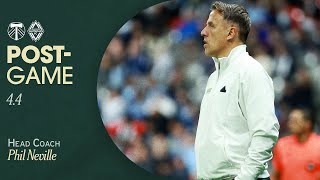 "We've got to keep going, we've got to keep believing" | Phil Neville discusses loss to Vancouver