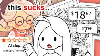 AI coloring books got even worse...