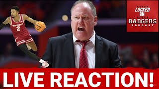 LIVE Wisconsin Badgers and Illinois GAME REACTION! Big Ten TOURNAMENT PLAY!