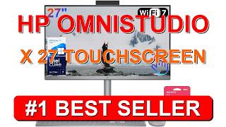 HP OmniStudio X 27" Touchscreen AI All in One Desktop FHD IPS Low Blue - B0DYF9KDJX