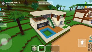 Block Craft 3D.Mincraft : How To Build Survival Modern House Tutorial 🏠