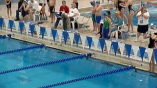 Kherissa's 50-yd backstroke; State Champion!