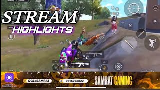 LIVE STREAM HIGHLIGHTS BGMI (SAMRAT GAMING)