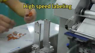 Round Pipe and Wire Folding and Labeling Machine Tubular Bathroom Hose Labeler