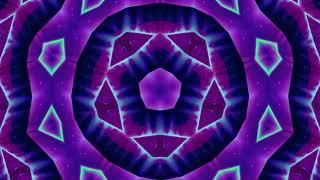 Neon Kaleidoscope Fractal Art HD Motion Graphic VJ Loop Background - No Copyright Royalty Free