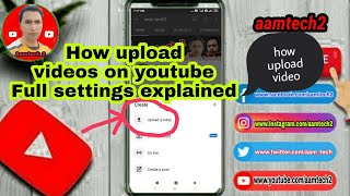 settings during uploading videos on youtube before it goes public | how to viral video | #aamtech2