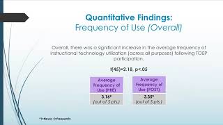 Victoria's Presentation of TOEP data from Phases 2-5