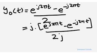 Find even and odd components of the signal x(t)=e^(j2πt) exponential signal eg. #EmmanuelTutorials
