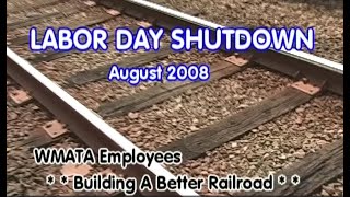 WMATA Labor Day Shutdown 2008   60 second clip
