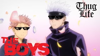 Jujutsu Kaisen Funny Moments In Hindi | Gojo Thug Life Moment | The Boys Meme #gojo #jjk #trending