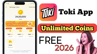 Toki app  per free mein coin kaise badhaen || Toki app unlimited Coins || toki App Free Coins 2026