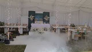 Sparkle machine testing before Wedding 