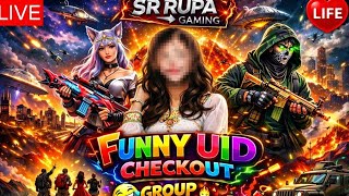 FREE FIRE 🔥 LIVE 🔴 UID CHECK OUT 😍| SR RUPA GAMING 🤍 |