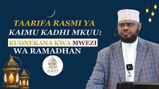 🔴 MWANDAMO WA MWEZI WA RAMADHAN 1447\2026 || KAIMU KADHI MKUU || SHEIKH SUQYAN HASSAN