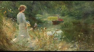 Damsel reading in the rose garden | Classical music | 1 Hour