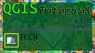 How to create contours from DEM Qgis tutorials