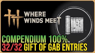 Where Winds Meet 100% Compendium – Poetry and Tales – Gift of Gab