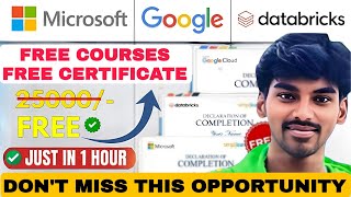 Top 5 Free Certifications 2025 | Google, Microsoft  Free Courses + Free Certificate 🔥