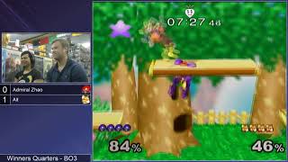 GSS 115 SSBM - Admiral Zhao (Samus) vs. Alt (Fox) - Melee WQF