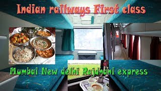 Indian railways Mumbai rajdhani First class journey fastest Rajdhani train
