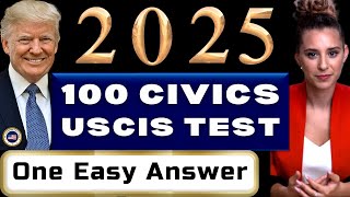 1 to 100 U.S. Citizenship Test 2025, 2X Questions and Answers Civics Test, Ciudadania Americana 2025