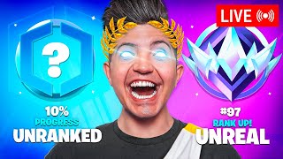 STREAMING UNTIL I HIT UNREAL RANK IN FORTNITE