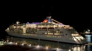Departure Europa 2 🚢 Cruise Ship in Ponta Delgada 4K, Sao Miguel Azores Portugal 🇵🇹 - 28.10.2025